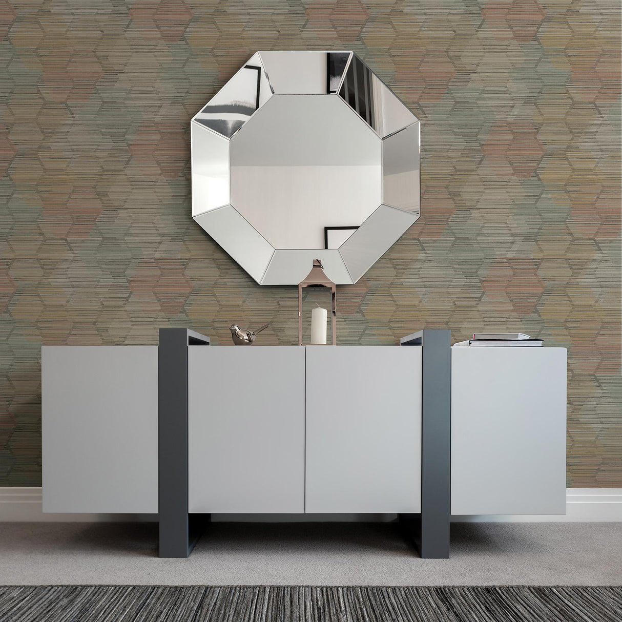 A-Street Prints Imprint Geometrics Brown Wallpaper