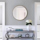 A-Street Prints Ballard Pewter Geometric Wallpaper
