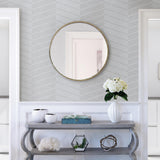 A-Street Prints Scott Living Chevron Grey Wallpaper