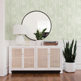 A-Street Prints Merritt Green Geometric Wallpaper