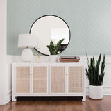 A-Street Prints Ballard Light Blue Geometric Wallpaper