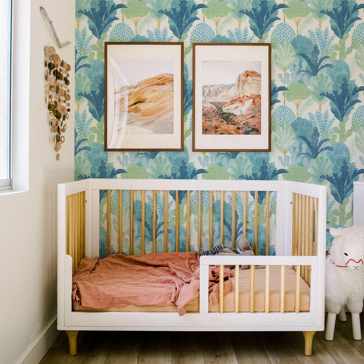 A-Street Prints Pacifica Botanical Teal Wallpaper