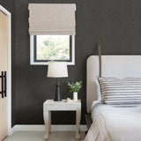 A-Street Prints Sydney Charcoal Faux Linen Wallpaper