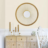 A-Street Prints Sydney Cream Faux Linen Wallpaper