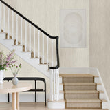 A-Street Prints Dimensions Faux Grasscloth Cream Wallpaper