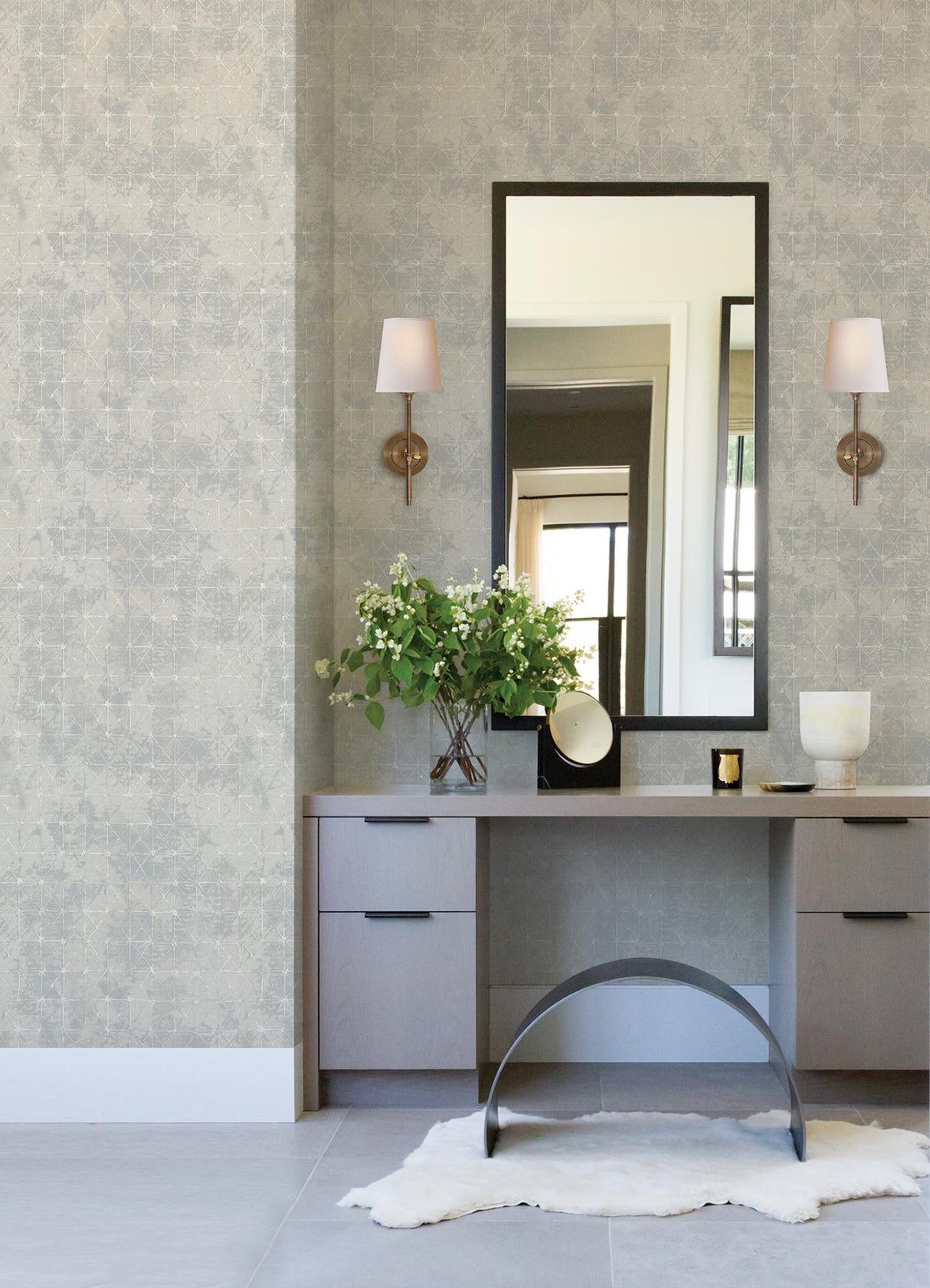 A-Street Prints Dimensions Geometrics Light Blue Wallpaper