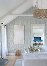 A-Street Prints Scott Living Ii Stripes Light Grey Wallpaper