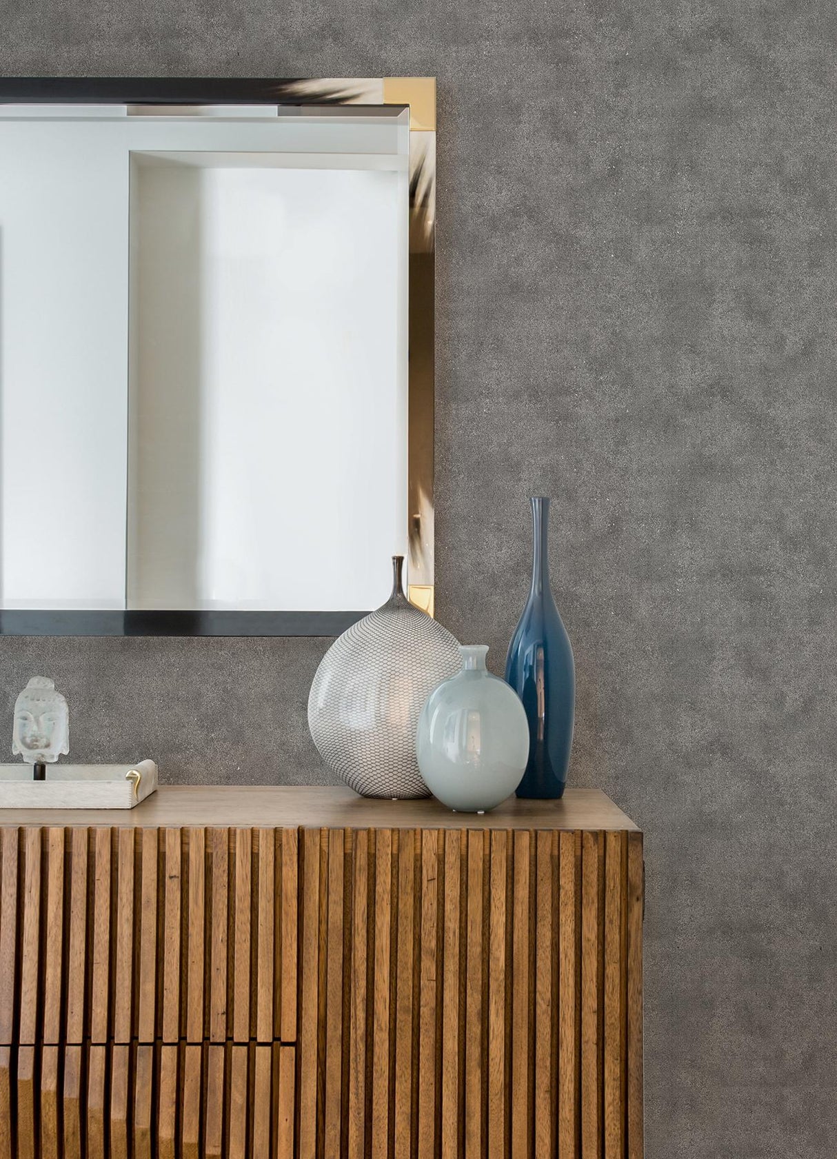 A-Street Prints Cibola Pewter Stone Wallpaper