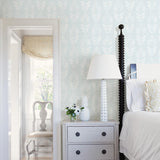 Brewster Home Fashions Chesapeake Farmhouse 3115-24470 Light Blue Wallpaper