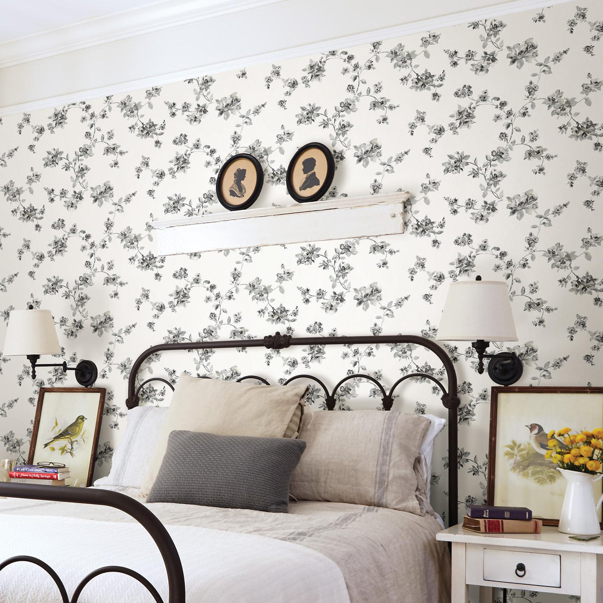 Brewster Home Fashions Chesapeake Farmhouse 3115-24482 Black Wallpaper ...