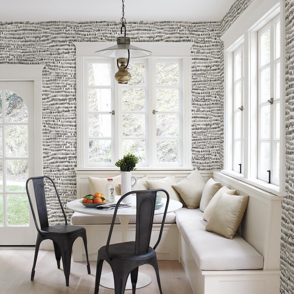 Brewster Home Fashions Brewster Fresh Start Kitchen & Bath Texture Pattern Black Wallpaper