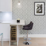 Brewster Home Fashions Brewster Fresh Start Kitchen & Bath Geometrics Silver Wallpaper