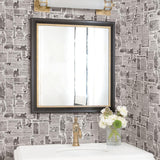 Brewster Home Fashions Brewster Fresh Start Kitchen & Bath Novelty Black Wallpaper
