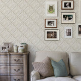 Brewster Home Fashions Brandi Grey Tin Tile Wallpaper