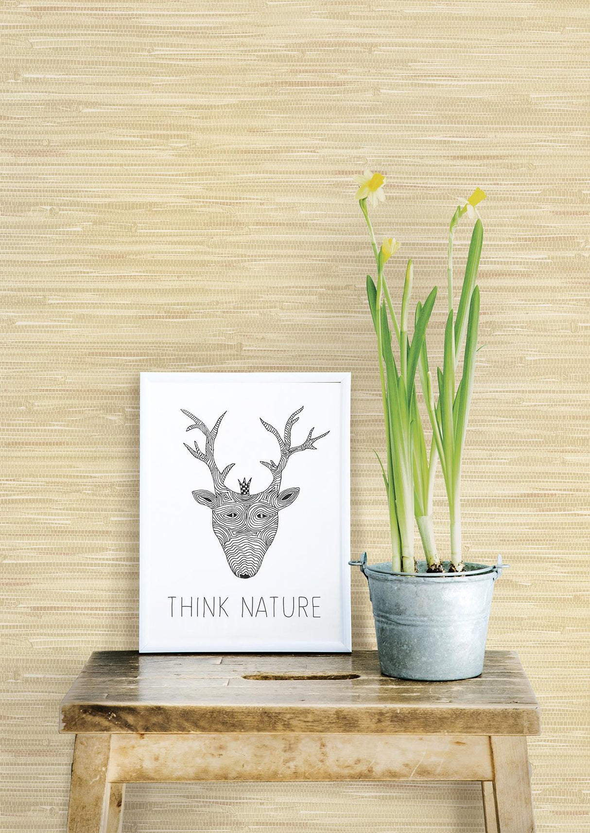 Brewster Home Fashions Poa Wheat Faux Grasscloth Wallpaper