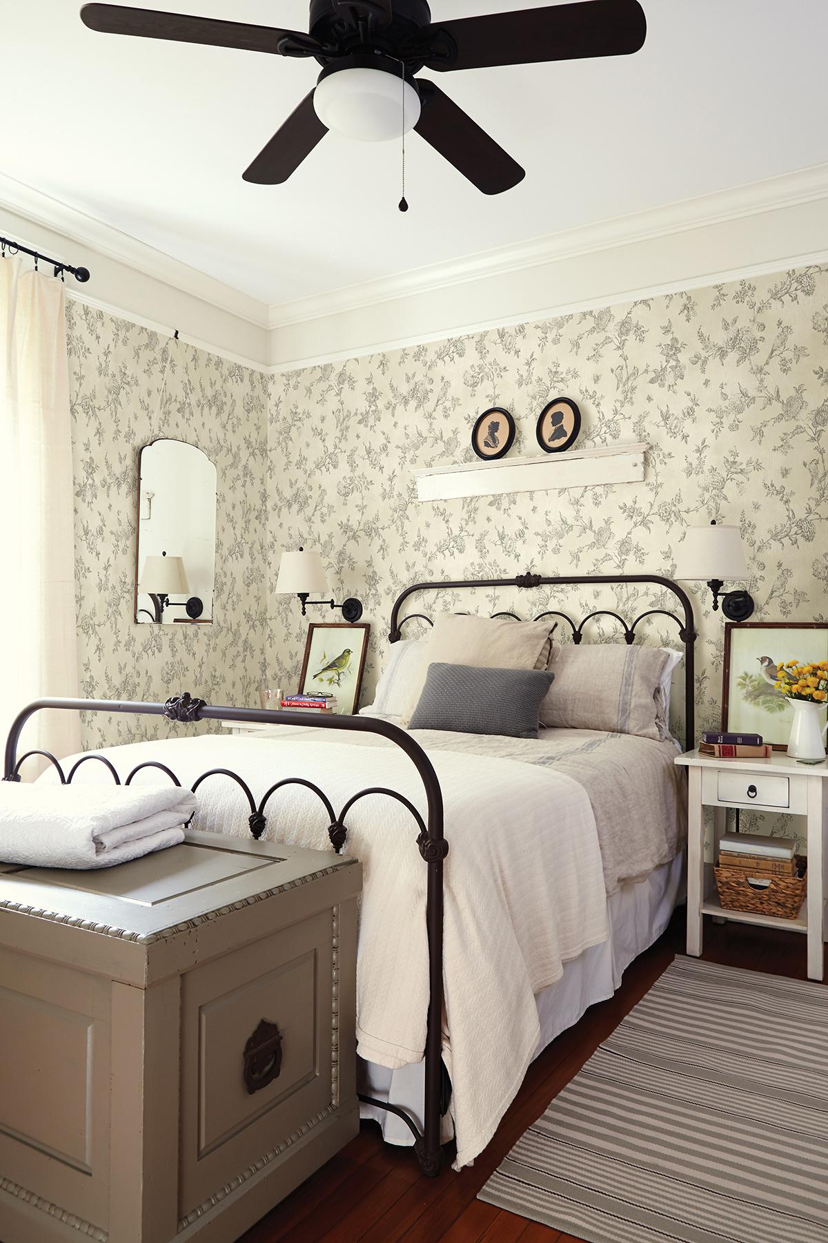 Brewster Home Fashions Singapore Cream Toile Wallpaper