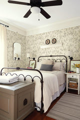 Brewster Home Fashions Singapore Cream Toile Wallpaper