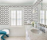 Brewster Home Fashions Brewster Kitchen Bed Bath Iv 2686-20274 Black Wallpaper