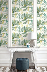 Brewster Home Fashions Kenneth James Palm Springs Ps41804 Green Wallpaper