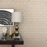 Brewster Home Fashions Brewster Polished Geometrics Copper Wallpaper