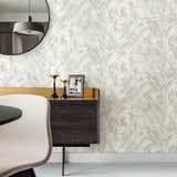 Brewster Home Fashions Titania Silver Marble Texture Wallpaper
