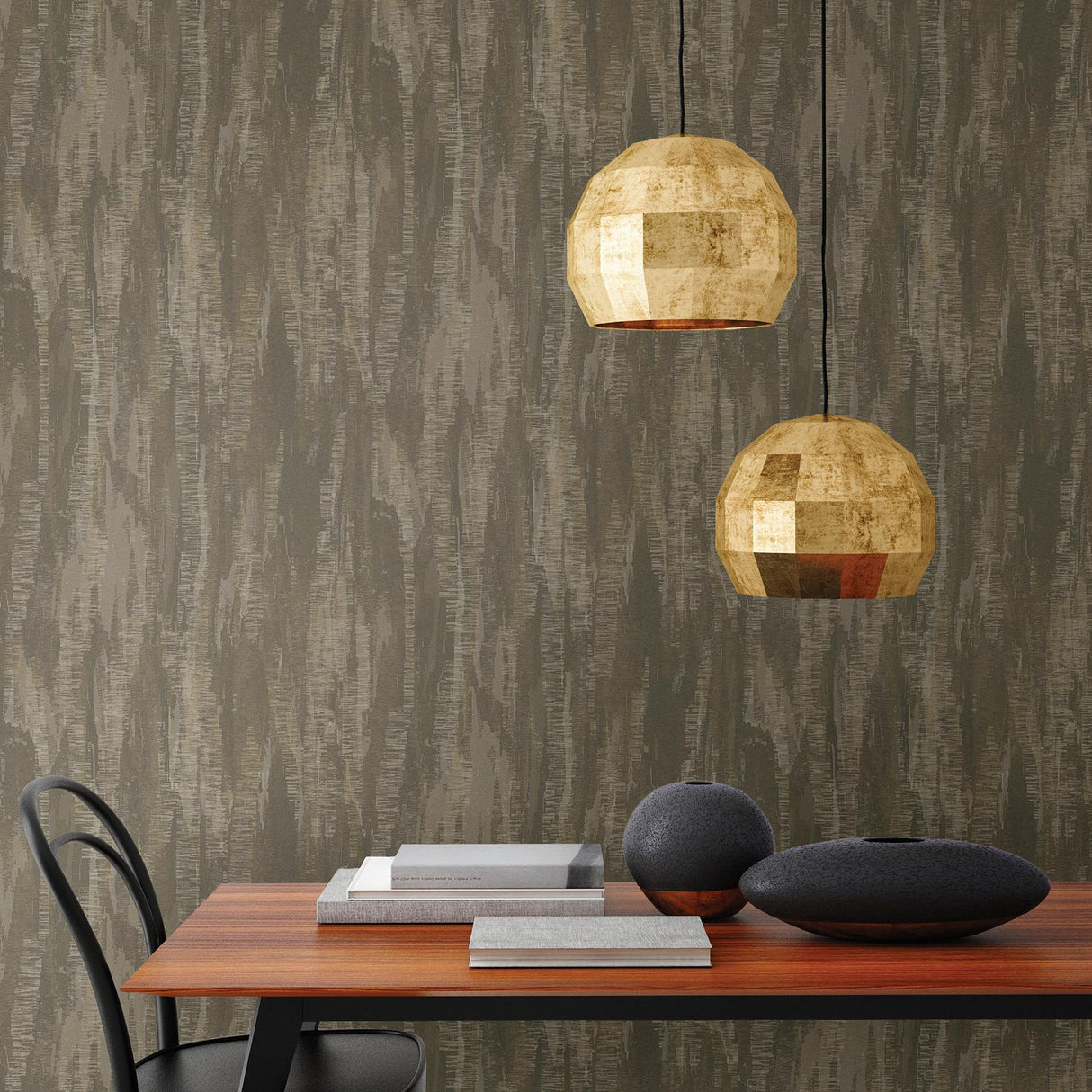Brewster Home Fashions Brewster Polished Distressed Textures Bronze Wallpaper