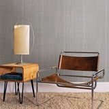 Brewster Home Fashions Brewster Polished Wood Silver Wallpaper