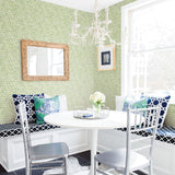 Brewster Home Fashions Saltwater Green Wave Wallpaper