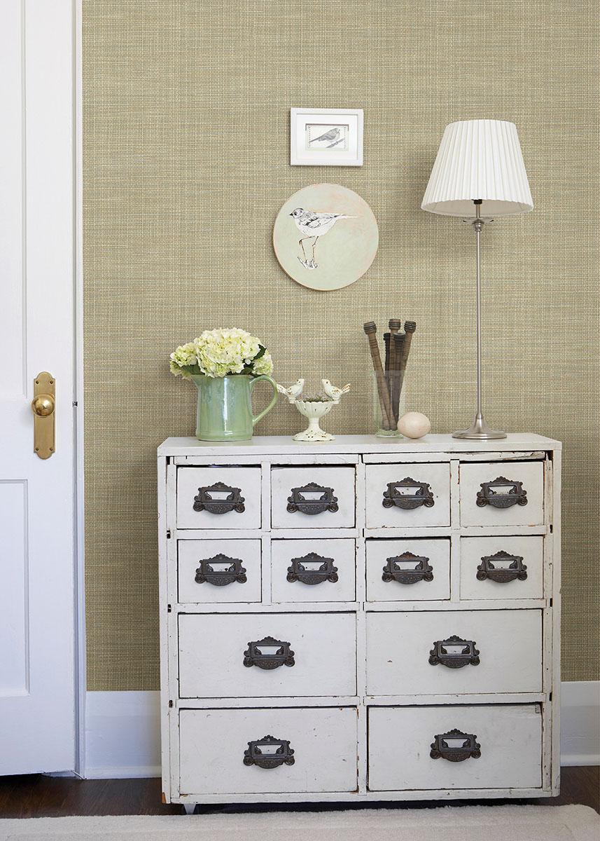 Brewster Home Fashions Hartman Neutral Faux Grasscloth Wallpaper