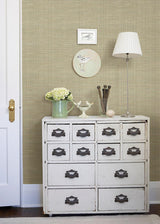 Brewster Home Fashions Hartman Neutral Faux Grasscloth Wallpaper