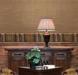 Brewster Home Fashions Hartman Red Faux Grasscloth Wallpaper
