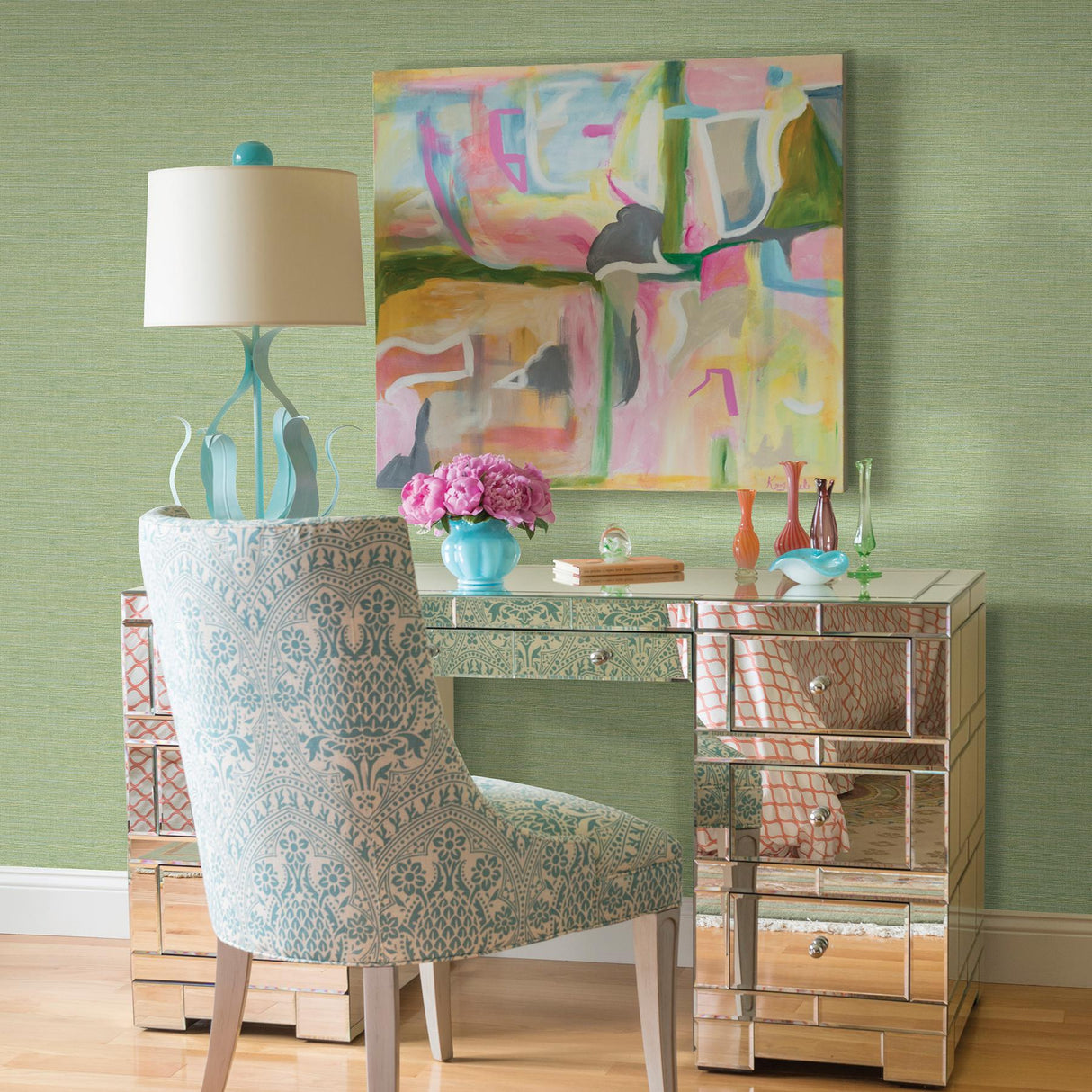 Brewster Home Fashions Brewster Techniques & Finishes Iii 2767-24284 Green Wallpaper