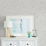 Brewster Home Fashions Cole Light Grey Winter Plain Wallpaper