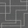 Brewster Home Fashions Clarendon Charcoal Geometric Faux Grasscloth Wallpaper