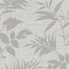 Brewster Home Fashions Chandler Light Grey Botanical Faux Grasscloth Wallpaper