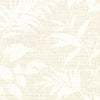Brewster Home Fashions Chandler White Botanical Faux Grasscloth Wallpaper