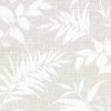 Brewster Home Fashions Chandler Grey Botanical Faux Grasscloth Wallpaper