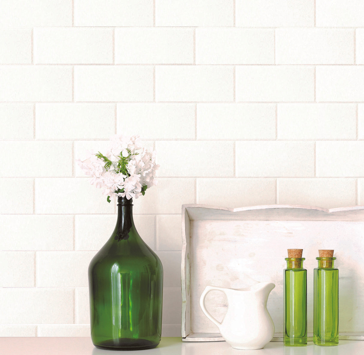 Brewster Home Fashions Youtz Paintable Tile Wallpaper
