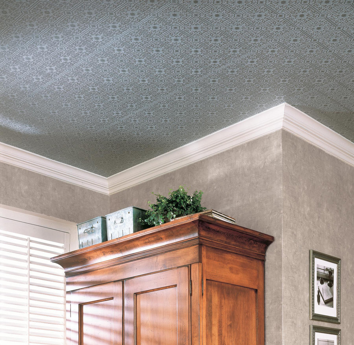 Brewster Home Fashions Nico Paintable Tile Wallpaper