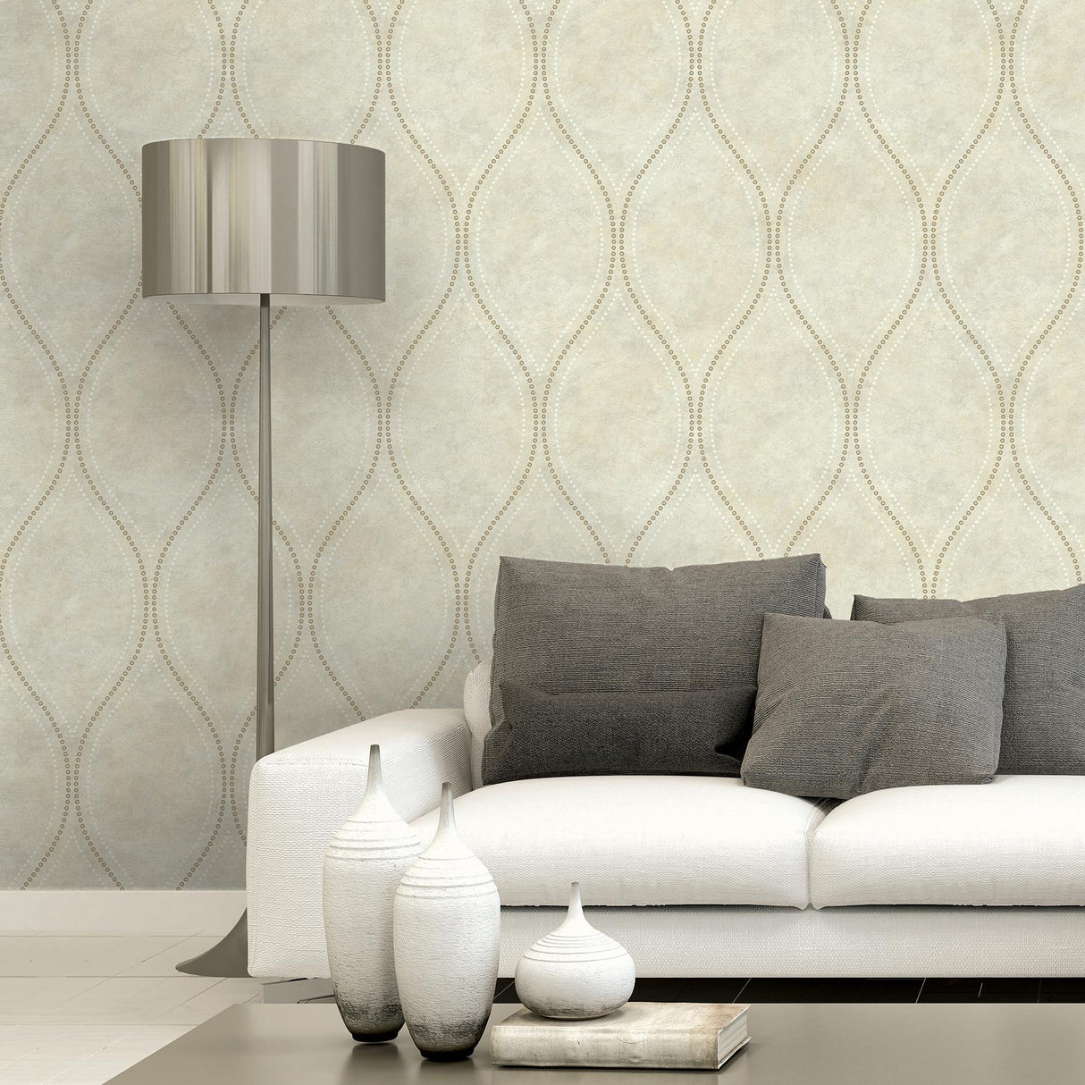 Brewster Home Fashions Kenneth James Geotex 2765-Bw40207 Beige Wallpaper