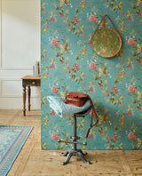 Brewster Home Fashions Eijffinger Pip Studio Vol. 5 Flowers Turquoise Wallpaper