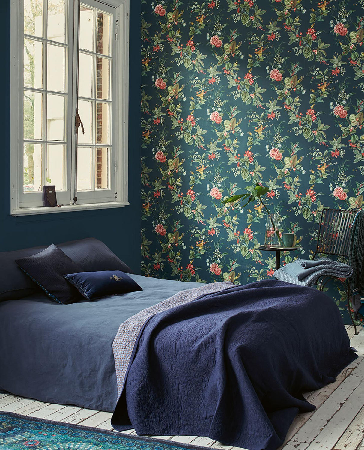 Brewster Home Fashions Eijffinger Pip Studio Vol. 5 Flowers Teal Wallpaper