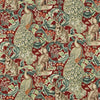 Morris & Co Forest (Viscose/Linen) Red Fabric