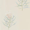 Sanderson Protea Flower Russet/Green Wallpaper