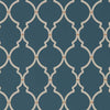 Sanderson Empire Trellis Indigo/Linen Wallpaper