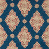 Sanderson Siam Diamond Cobalt/Flame Fabric