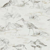 Sanderson Estuary Birds Chalk/Sepia Wallpaper