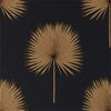 Sanderson Fan Palm Charcoal/Gold Wallpaper