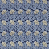 Morris & Co Tulip Indigo/Linen Fabric