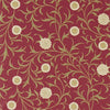 Morris & Co Scroll Raspberry/Olive Fabric
